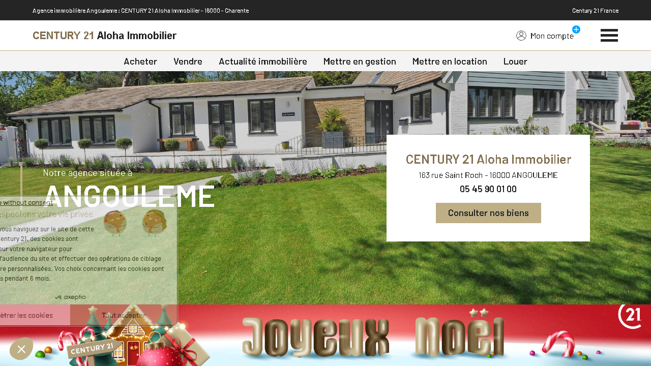 Capture d'écran de http://www.century21-aloha-angouleme.com/ 
